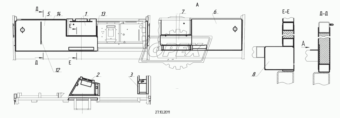 5299-5300610 – Облицовка каркаса рабочего места водителя