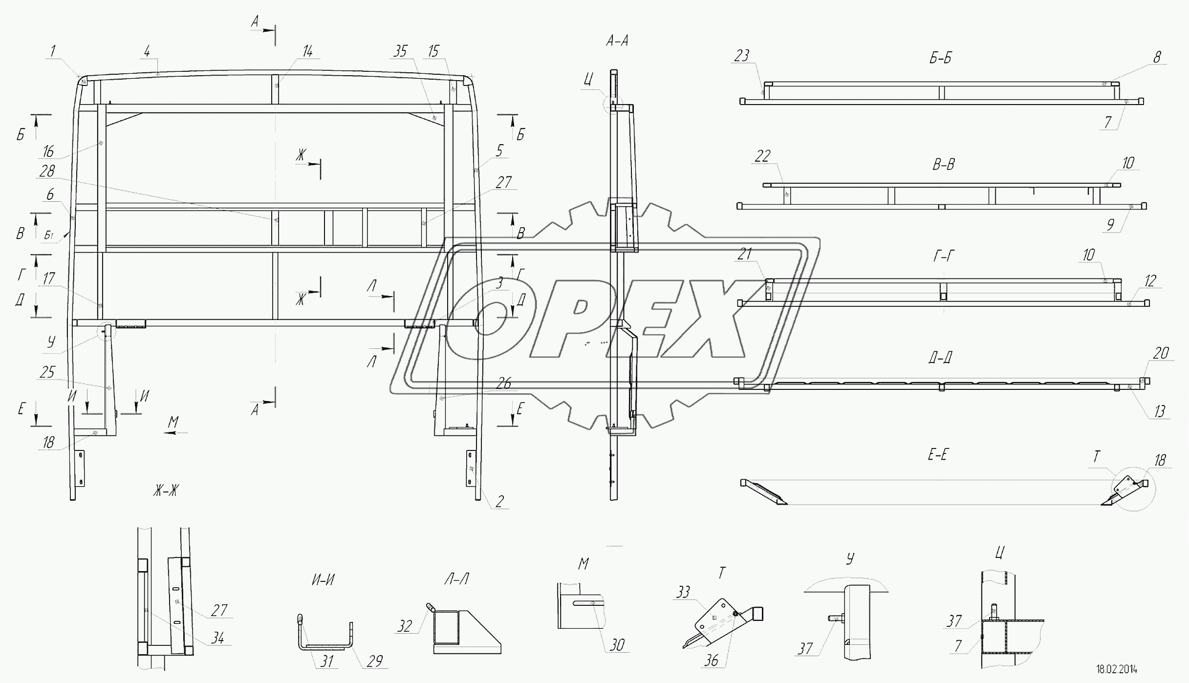 5299-102-5601010 – Каркас задка