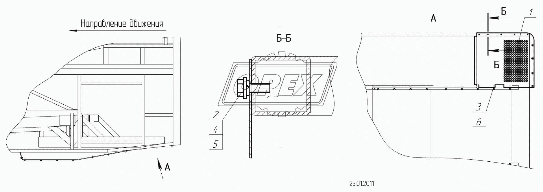 5299-5601415 – Установка левого экрана