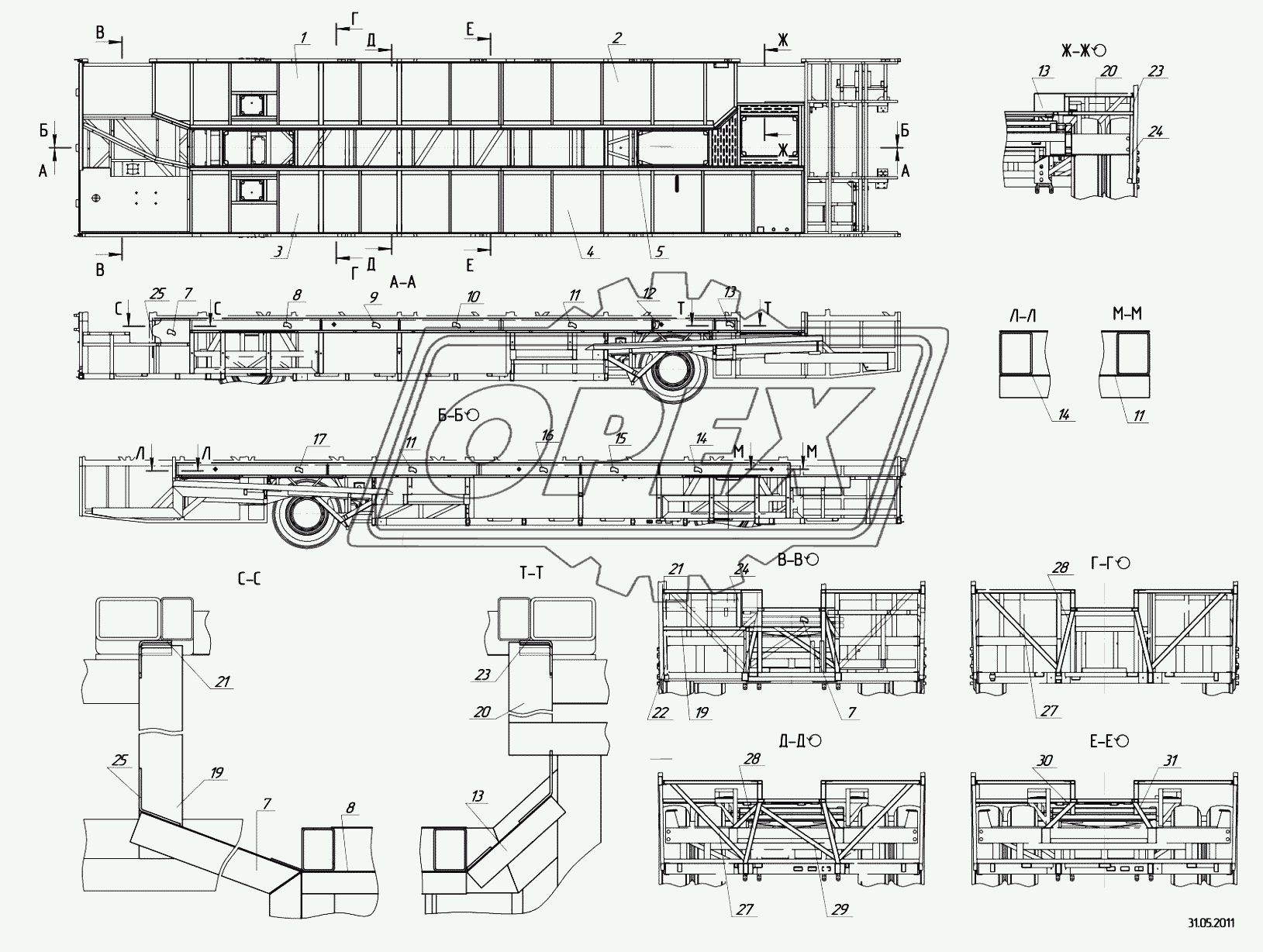 5299-37-5101500 – Установка каркаса подиума