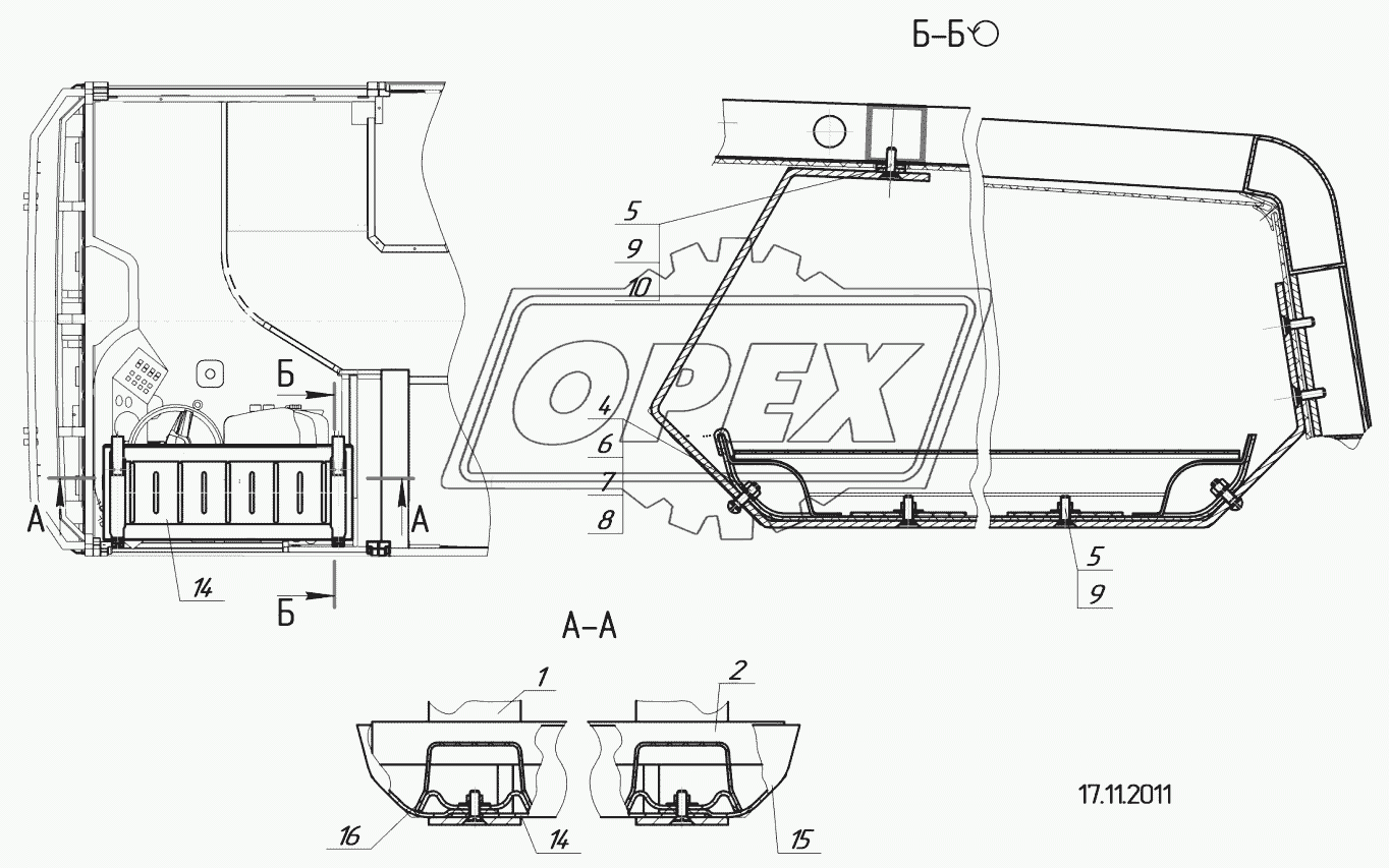 52994-8001005 – Установка полки водителя