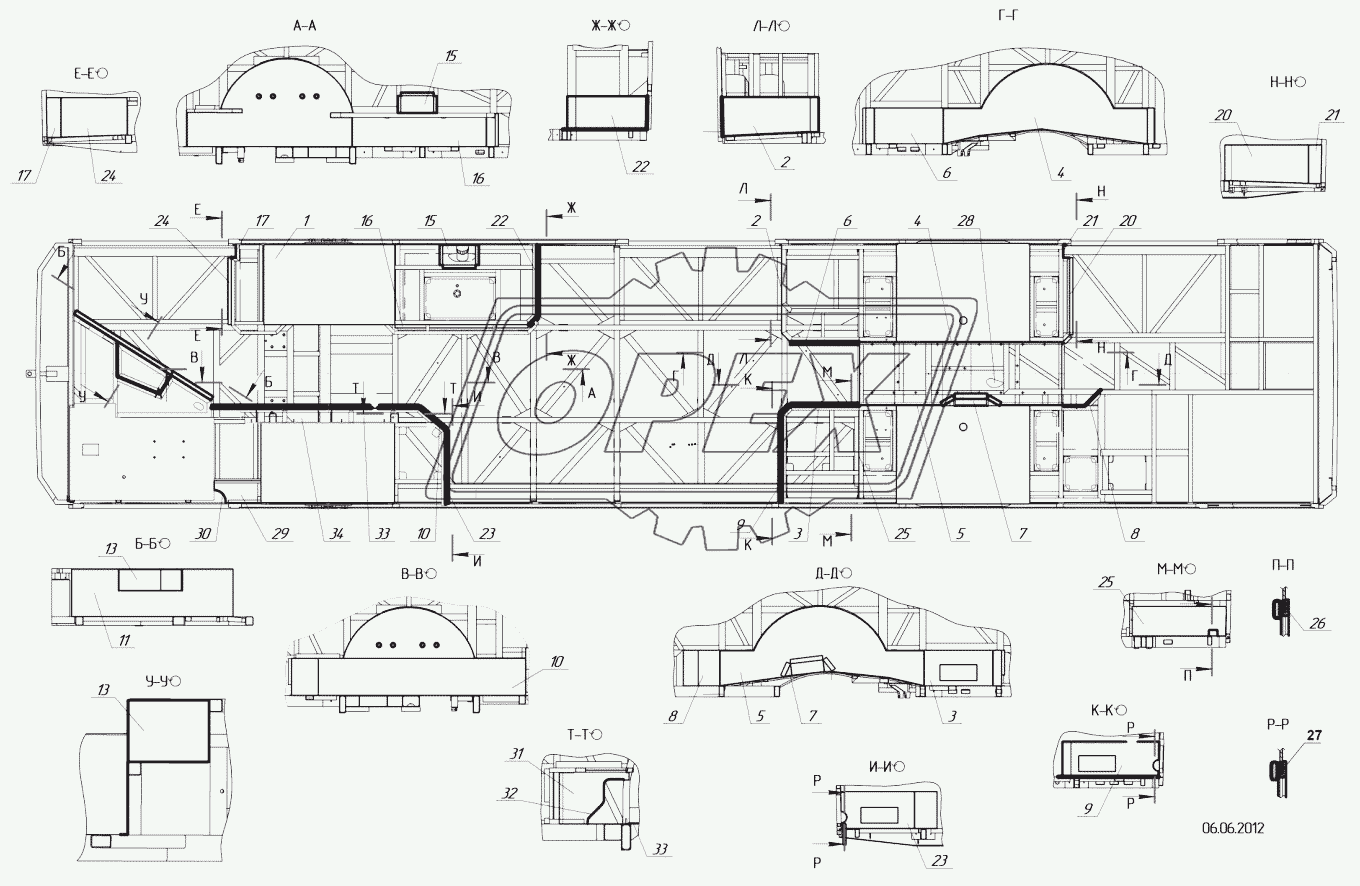 52994-5101300 – Облицовка каркаса пола