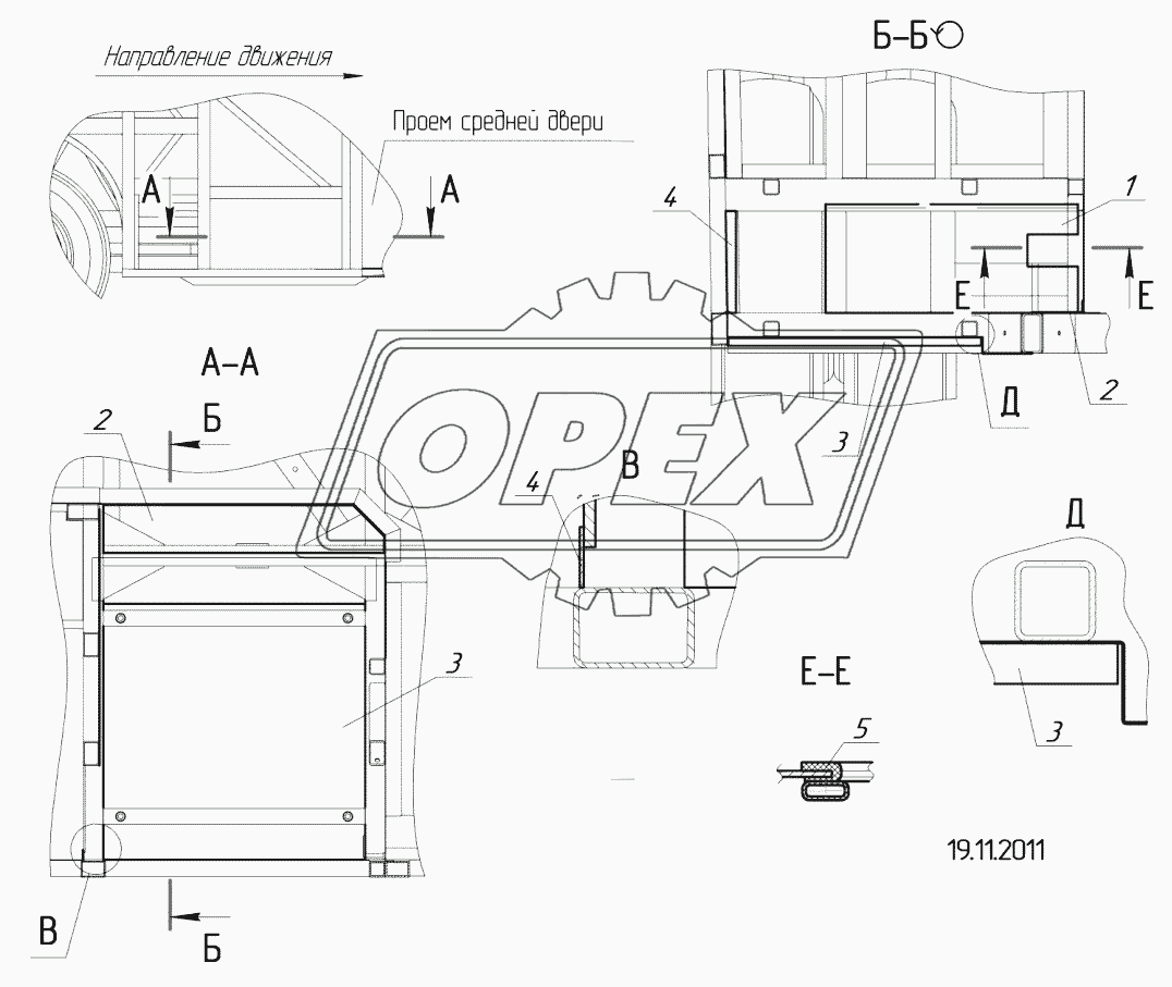 52994-5101570 – Обшивка отсека АКБ