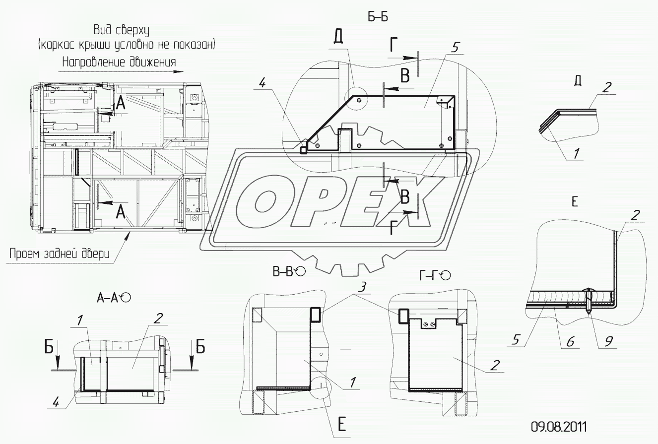 52994-5101590 – Установка каркаса отсека отопителя