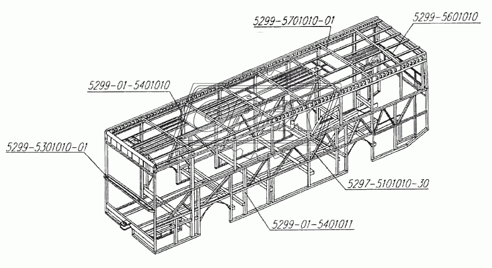 Каркас кузова 5299-01-5000030-СБ