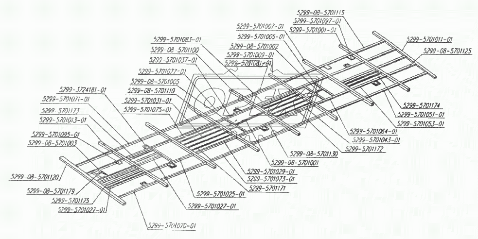 Каркас крыши автобуса