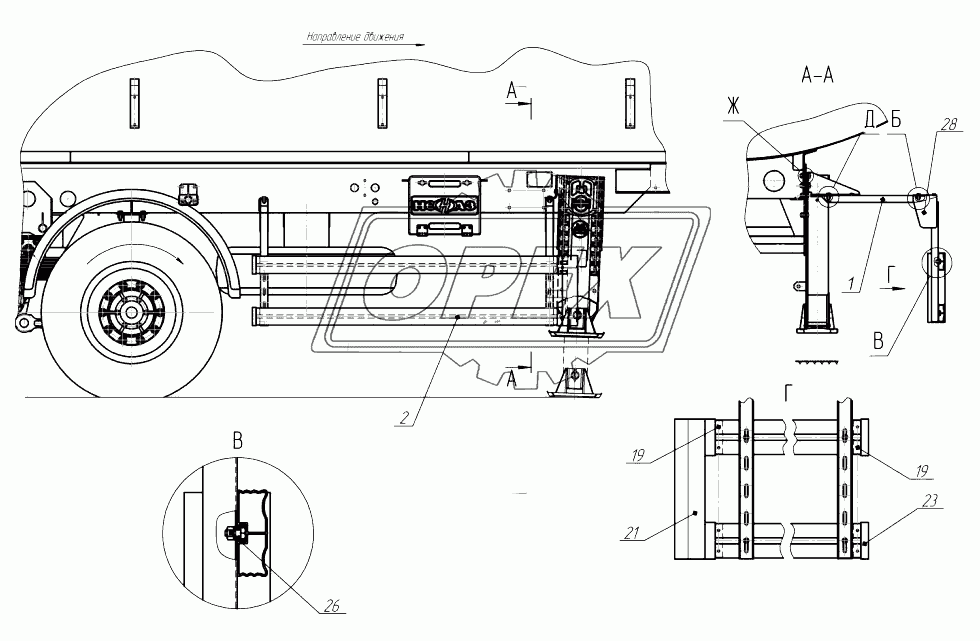 Установка боковой защиты 96931-8530010-30