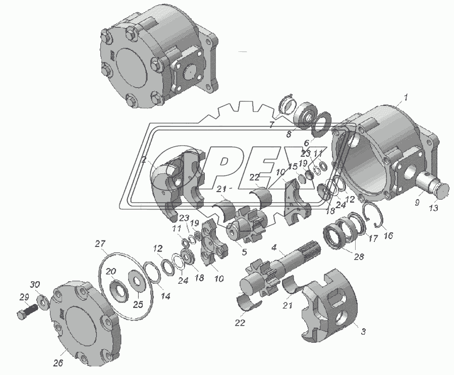 ГМШ 32-3-Л-00 Гидромотор шестеренный