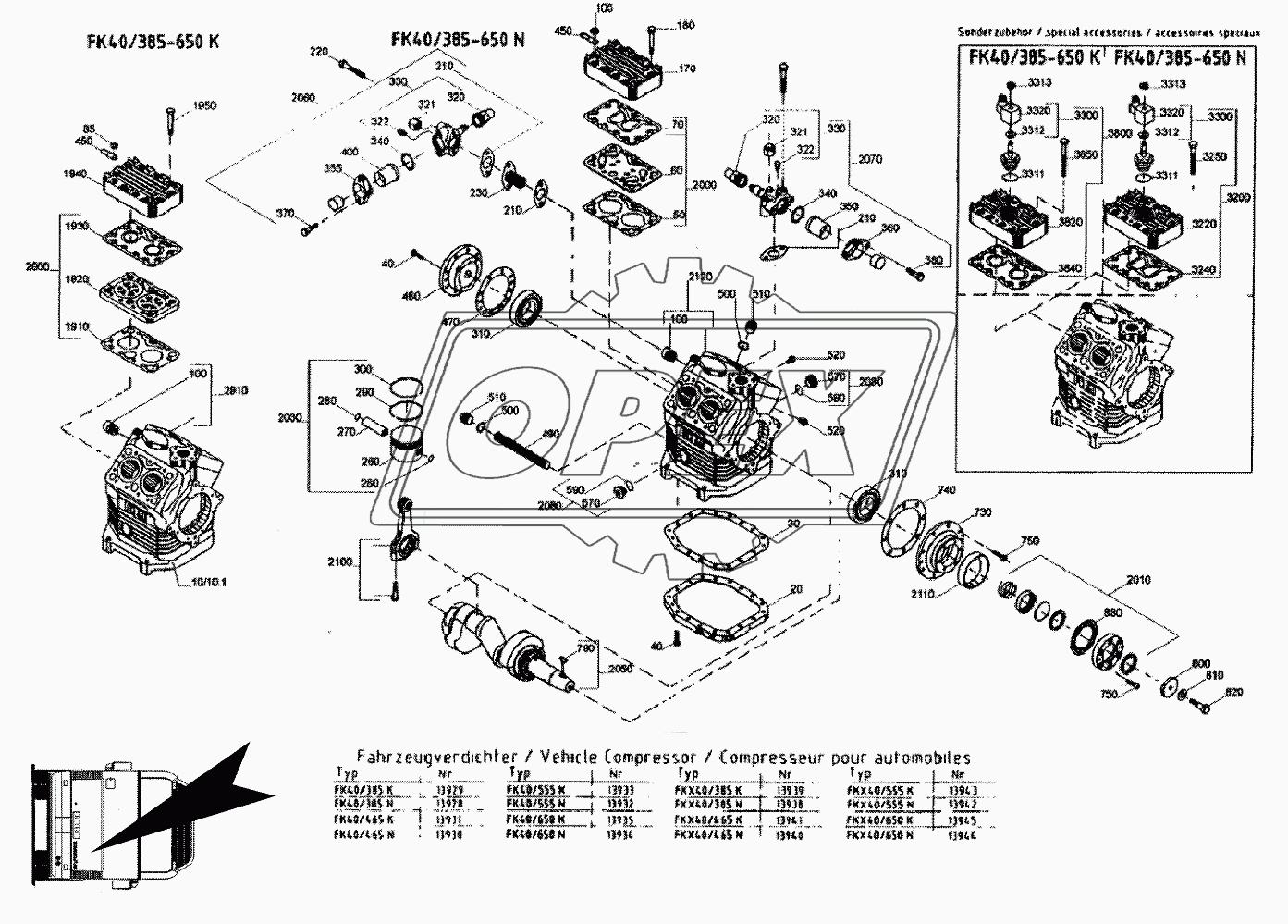 SPARE PARTS COMPRESSOR