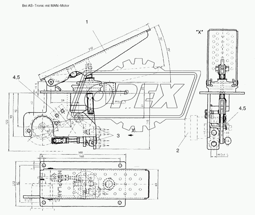 ACCELERATOR PEDAL AND PARTS Motor-MAN 3