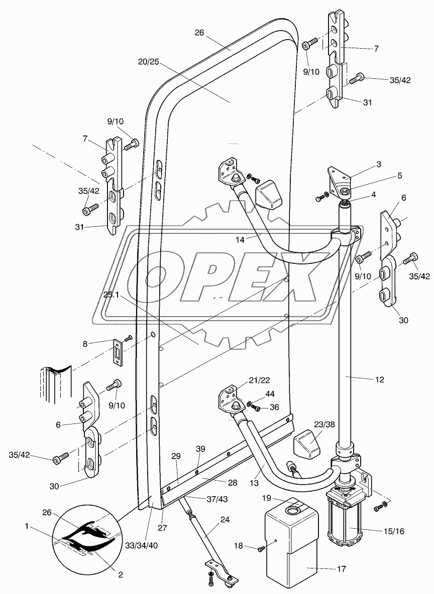 OUTWARD SWINGING DOOR REAR 3