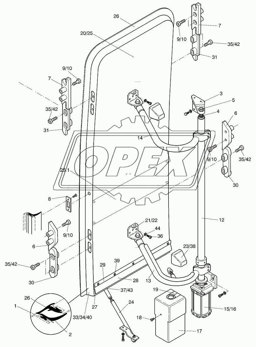 OUTWARD SWINGING DOOR REAR 4