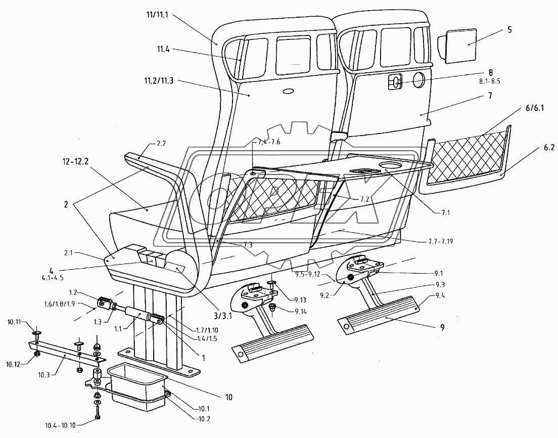 SEATING PARTS 2