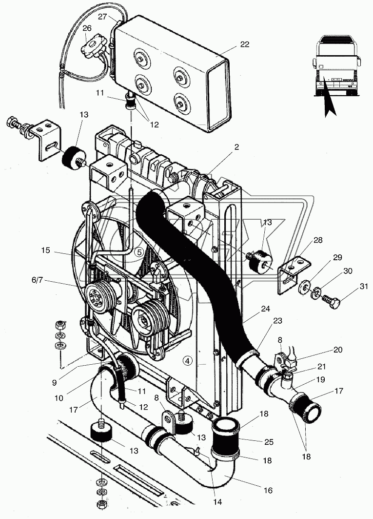 WATER CIRCULATION MAN-Motor 2866 LOH 23