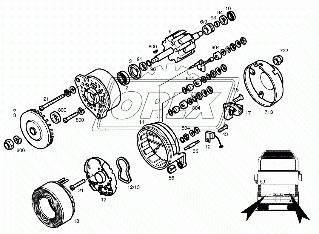 ALTERNATOR-DETAIL PARTS