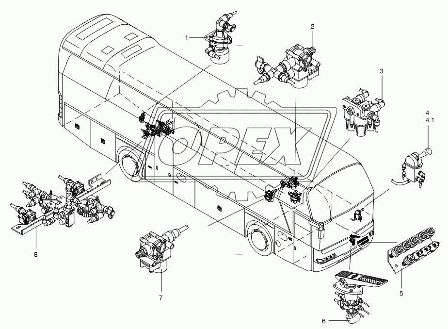 BRAKE VALVE OVERALL VIEW 1