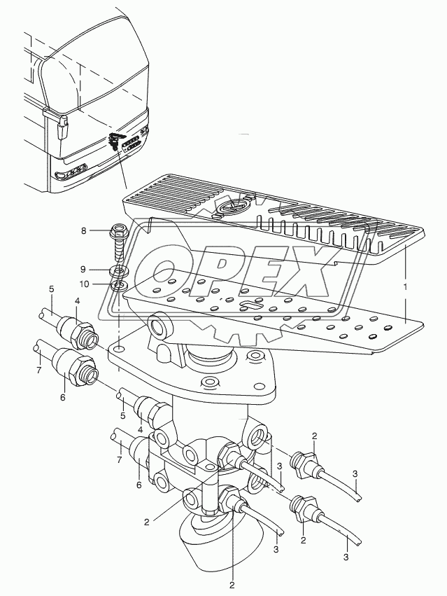 PEDAL-OPERATED BRAKE VALVE