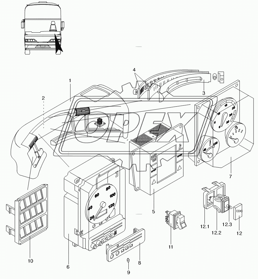 INSTRUMENTS FOR DASH BOARD