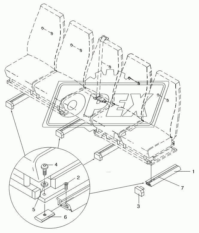 SEAT RAIL 2