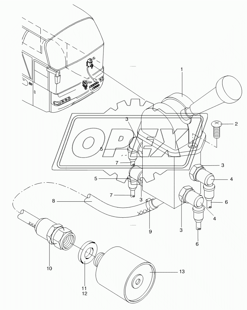 BRAKE VALVE ZF - AXLE 4