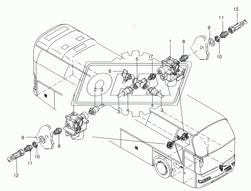 BRAKE VALVE ZF - AXLE 9