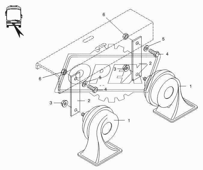 COMPRESSED AIR HORN