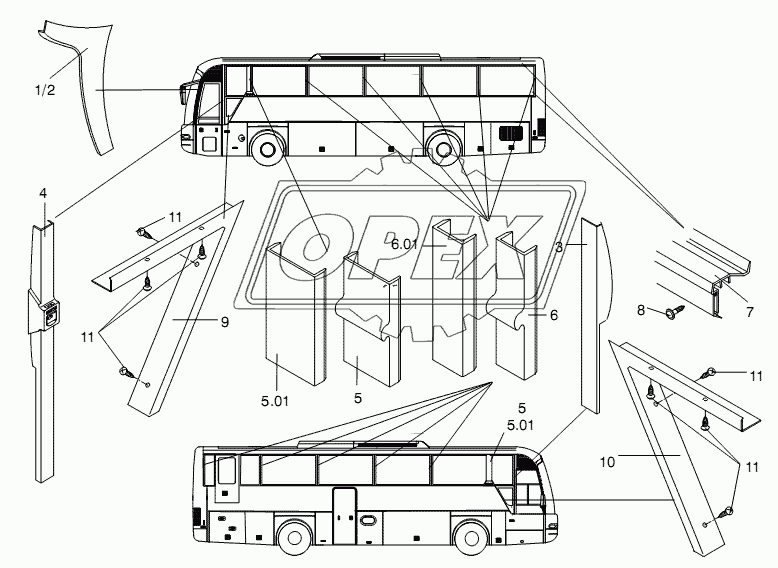 PILLAR TRIM PANEL 3