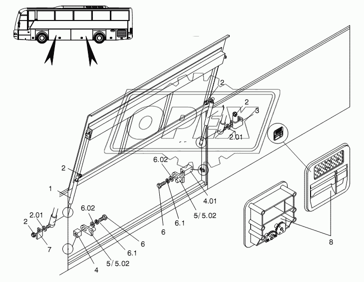 LUGGAGE - COMPARTMENT LID 1