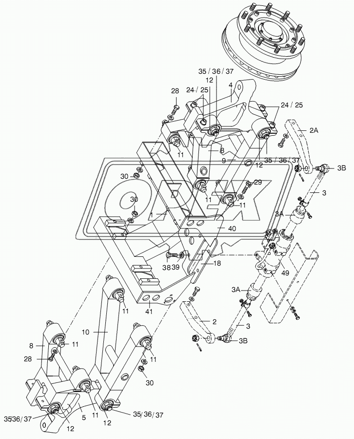 TRAILING AXLE