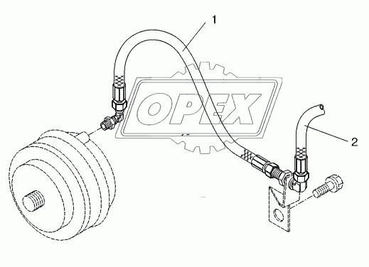 BRAKE HOSE FRONT AXLE