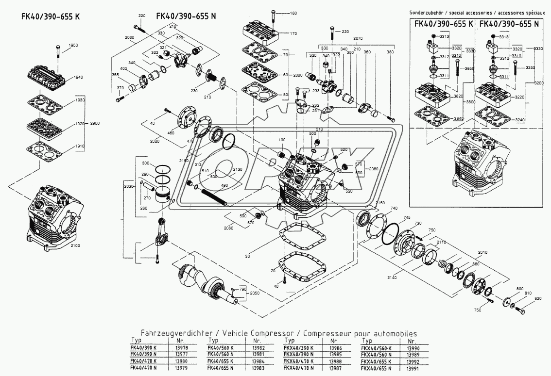 SPARE PARTS COMPRESSOR