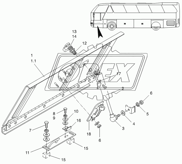 SERVICE FLAP FRONT RIGHTHANDED