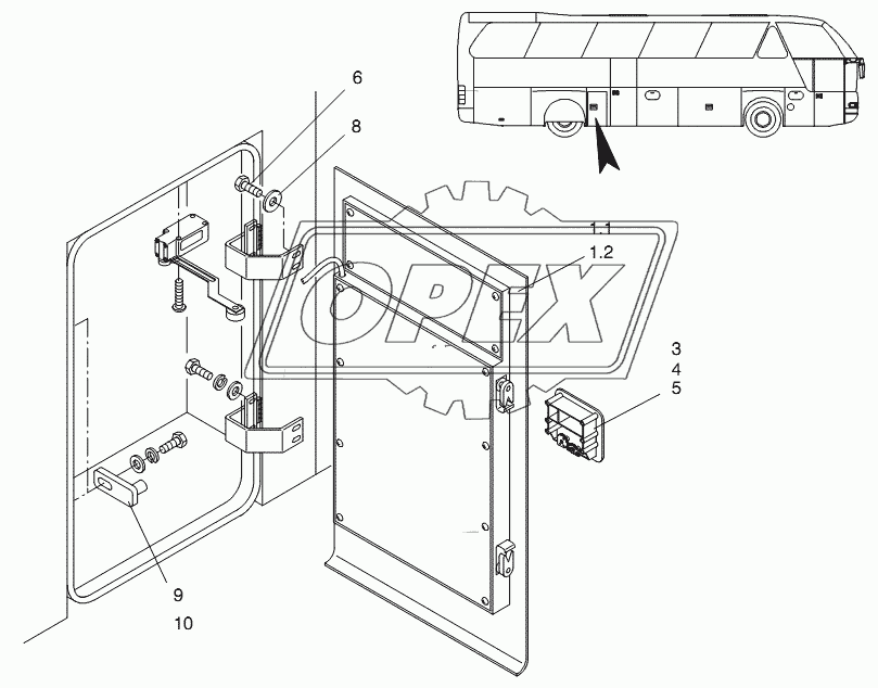 SERVICE DOOR REFRIGERATOR 2