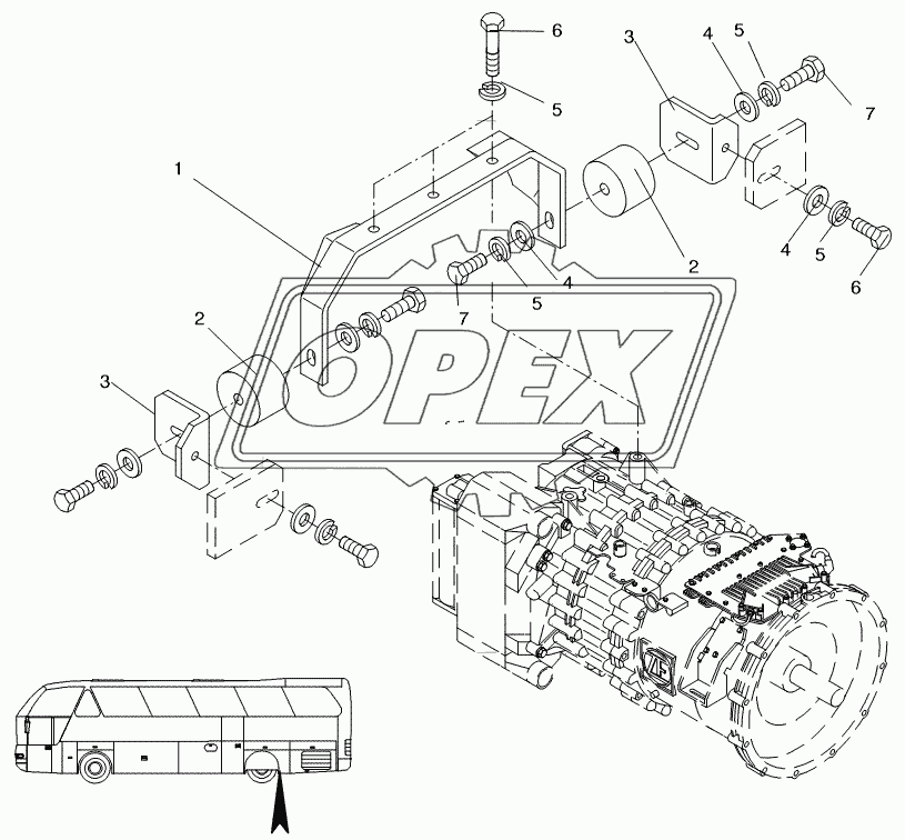 TRANSMISSION SUPPORT 1