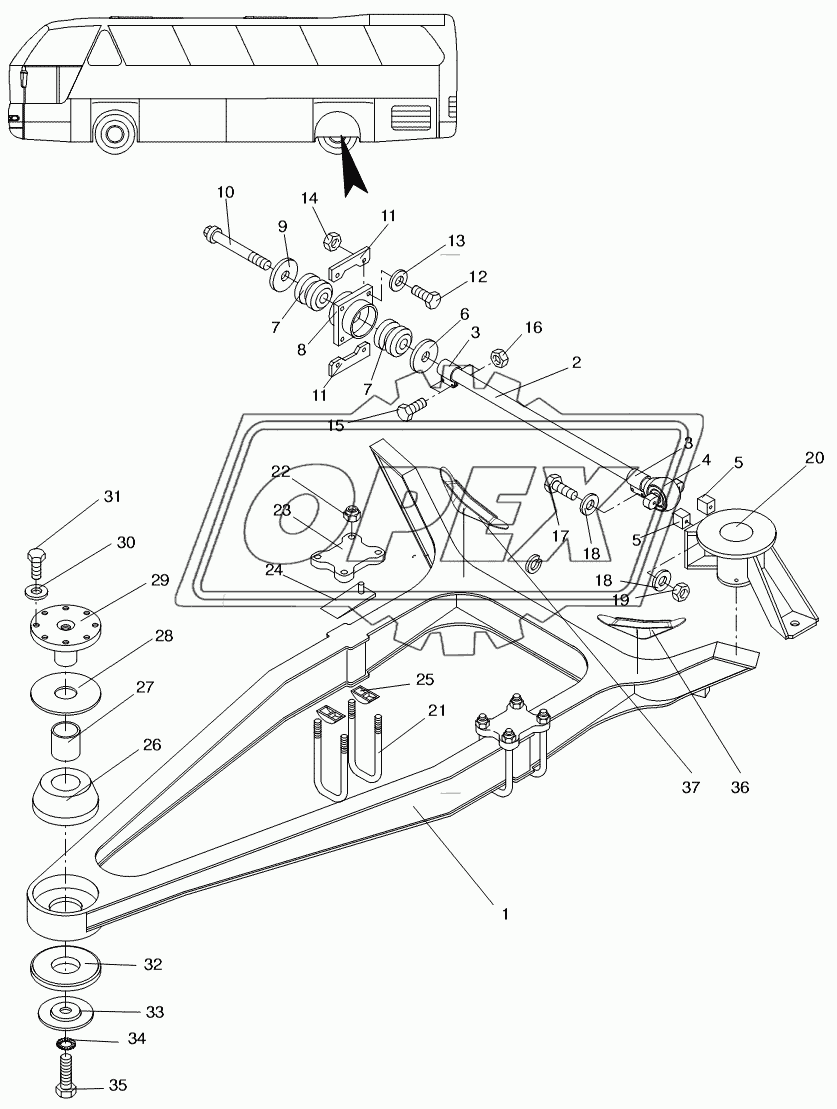 REAR AXLE SUBFRAME 1