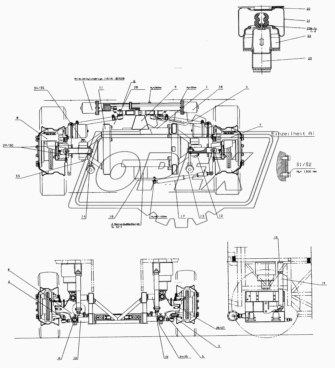 TRAILING AXLE 3