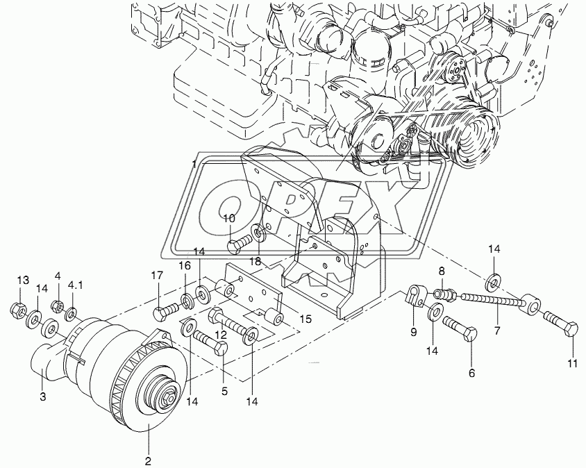 ALTERNATOR BRACKET 2