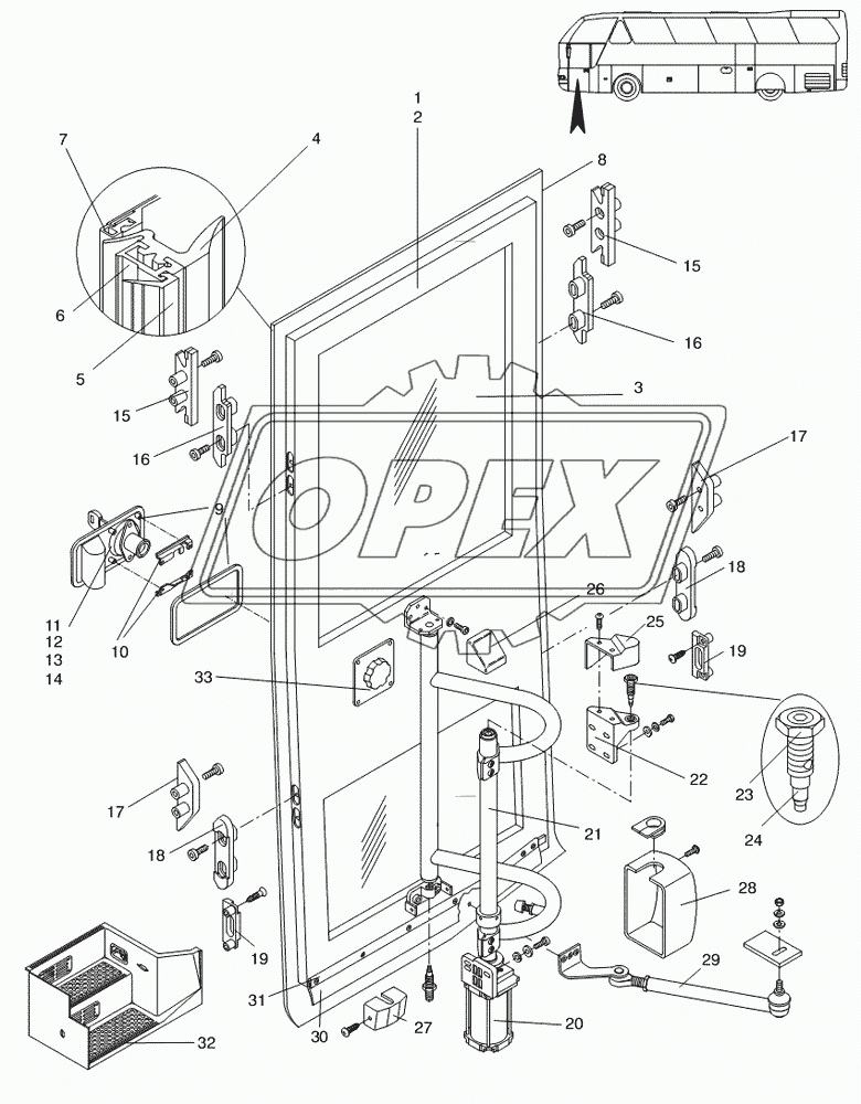 OUTWARD-SWINGING DOOR FRONT RH 1