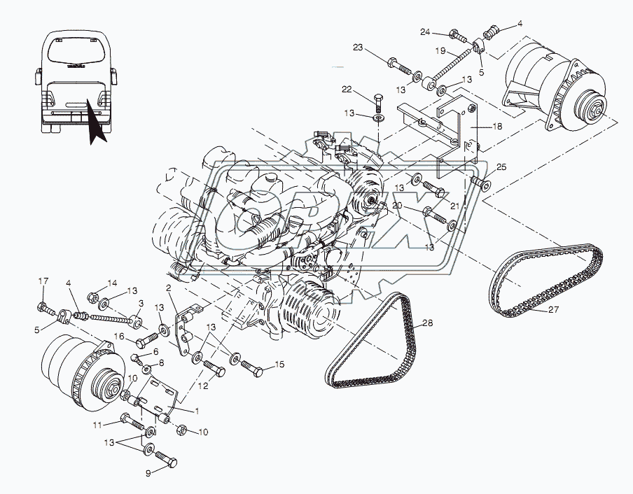 ALTERNATOR BRACKET 1