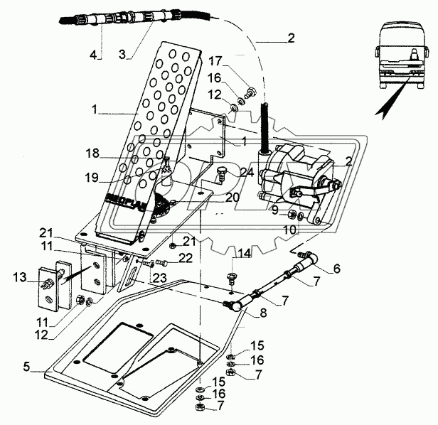 ACCELERATOR + ACCESSORY PARTS