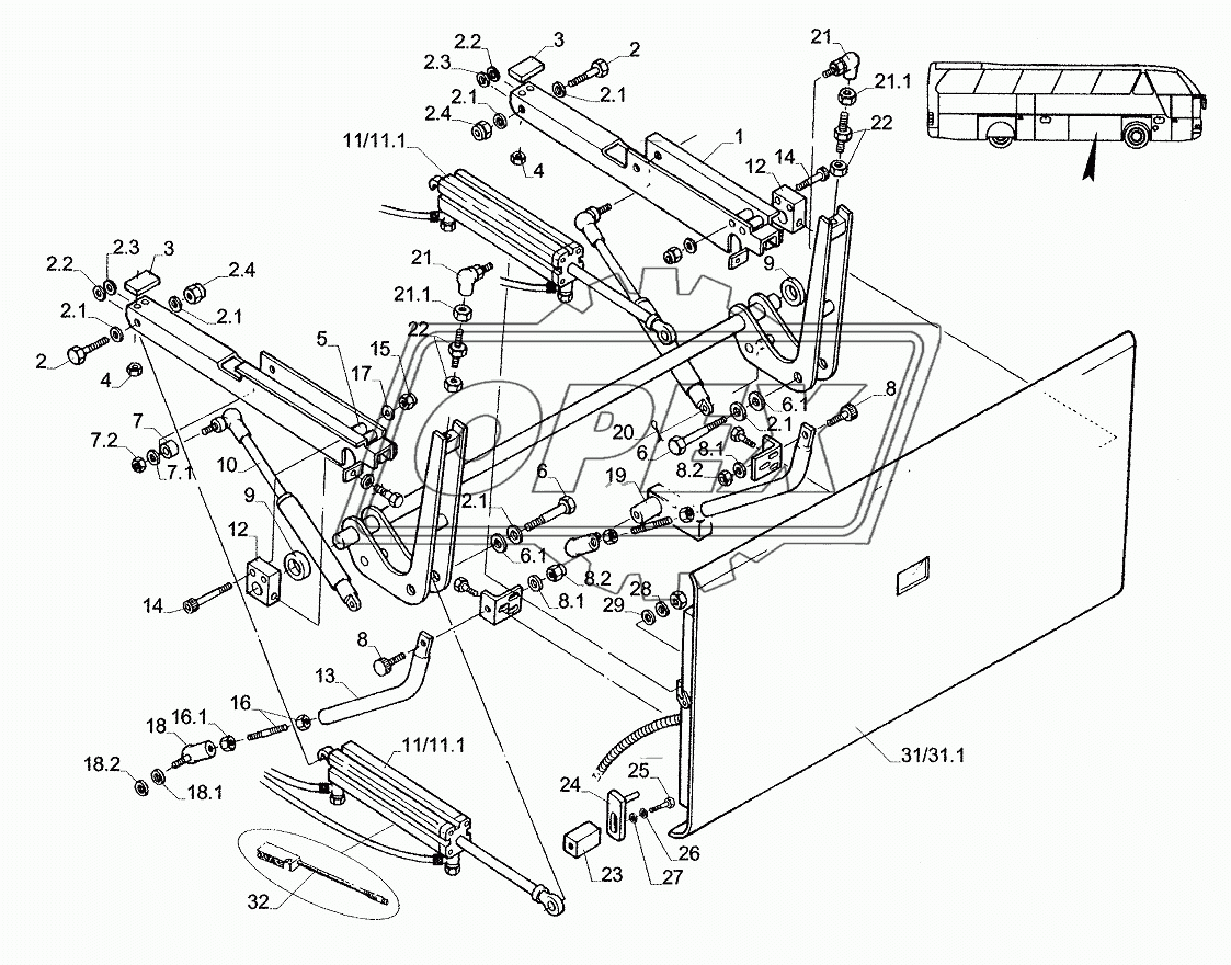 LUGGAGE-COMPARTMENT LID CPL RIGHT