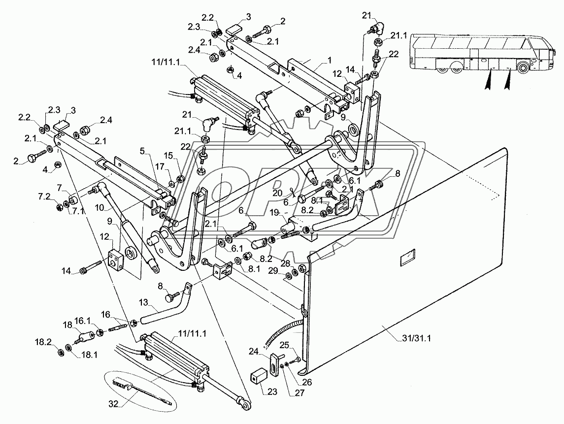 LUGGAGE-COMPARTMENT LID CPL. 1