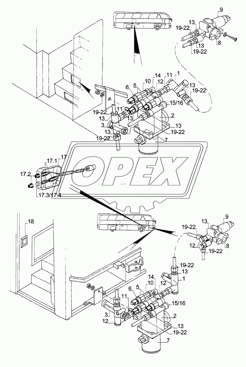 DOOR CONTROL UNIT, FRONT+REAR