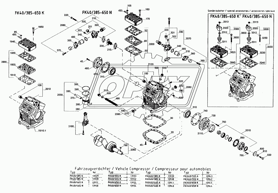 SPARE PARTS COMPRESSOR