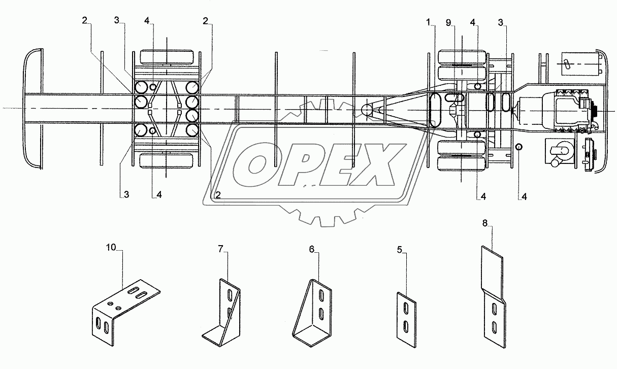 PLACEMENT FOR AIR TANK 1