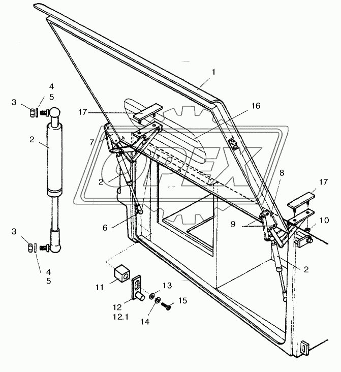 SERVICE FLAP REAR RIGHT