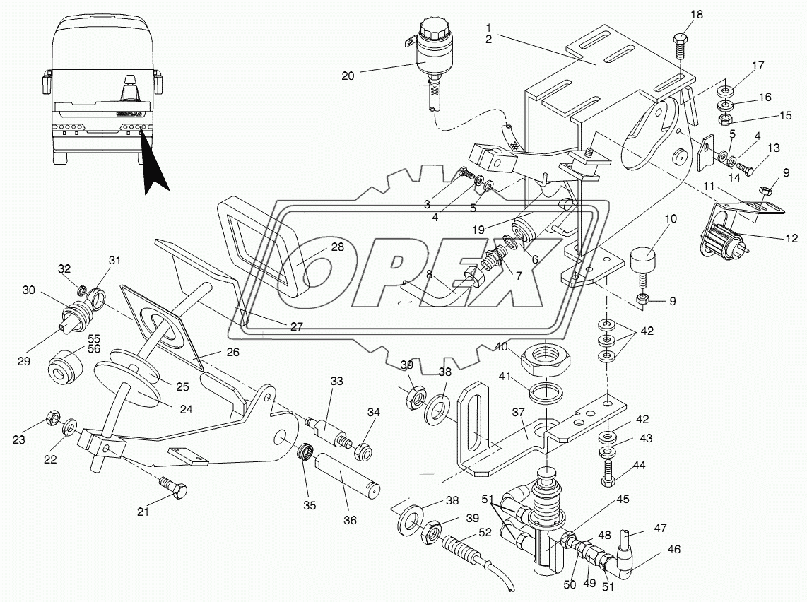 COUPLING WITH PEDAL