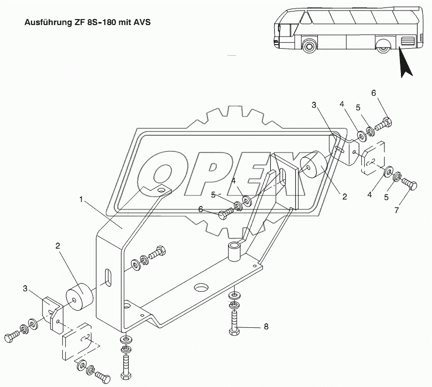 TRANSMISSION SUPPORT 1