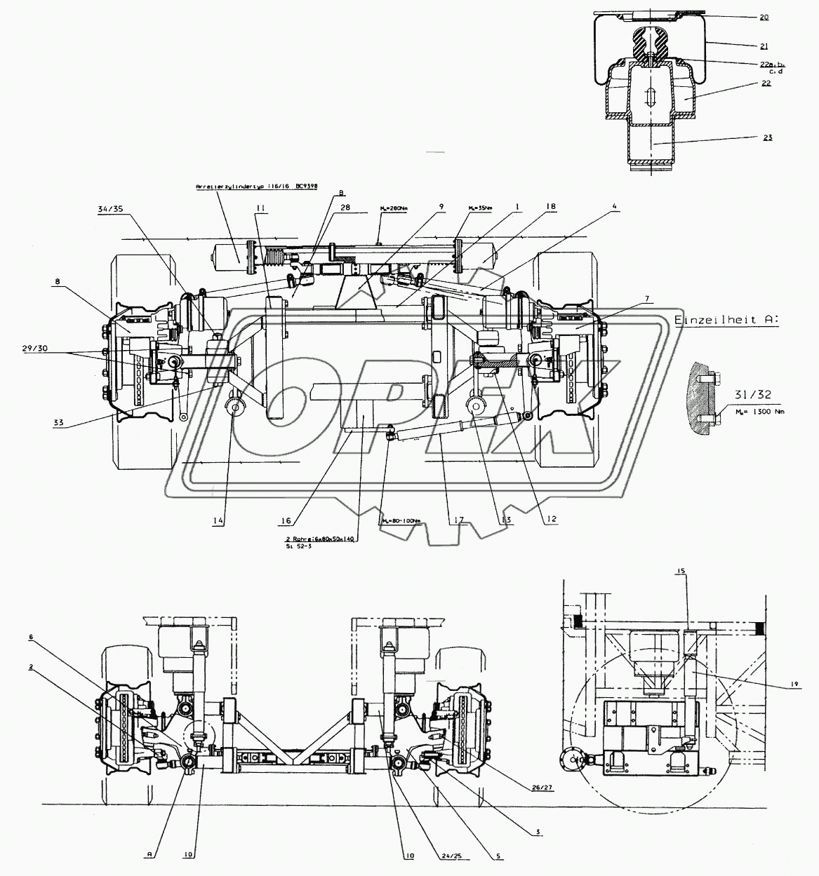 TRAILING AXLE 3