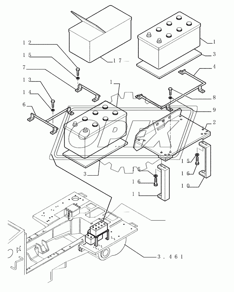 6.701(01) ­ BATTERY ­ SEAT AND SUPPORT